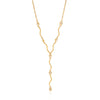 Wholesale Women's Geometric Stainless Steel Necklace With Vacuum Real Gold Plating In Pvd Furnace
