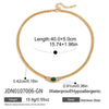 Wholesale Women's Geometric Stainless Steel Necklace With Vacuum Real Gold Plating In Pvd Furnace