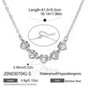 Wholesale Women's Geometric Stainless Steel Necklace With Vacuum Real Gold Plating In Pvd Furnace