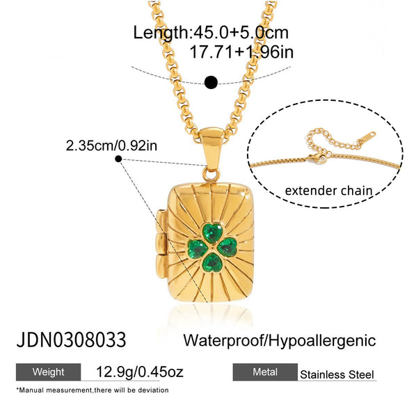 Wholesale Women's Geometric Stainless Steel Necklace With Vacuum Real Gold Plating In Pvd Furnace