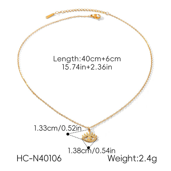 Wholesale Women's Geometric Stainless Steel Necklaces With Pvd Furnace Vacuum Real Gold Plating