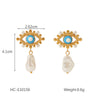 Wholesale Women's Geometric Stainless Steel Necklaces With Pvd Furnace Vacuum Real Gold Plating