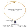 Wholesale Women's Geometric Stainless Steel Necklaces With Pvd Furnace Vacuum Real Gold Plating