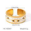 Wholesale Women's Geometric Stainless Steel Necklaces With Pvd Furnace Vacuum Real Gold Plating