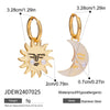 Wholesale Women's Geometric Stainless Steel Pearl Ear Buckle Jewelry With Electroplating Treatment