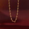Wholesale Women's Geometric Stainless Steel Pendant Necklace With Vacuum Real Gold Plating
