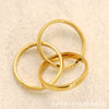 Wholesale Women's Geometric Stainless Steel Polished Electroplated Ins Style Multilayered Glossy Plain Ring