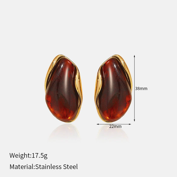 Wholesale Women's Geometric Stainless Steel Polished Electroplated Open Ring