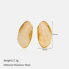 Wholesale Women's Geometric Stainless Steel Polished Electroplated Open Ring