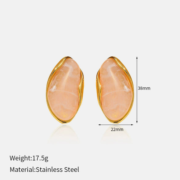 Wholesale Women's Geometric Stainless Steel Polished Electroplated Open Ring