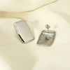 Wholesale Women's Geometric Stainless Steel Polished Rectangular Earrings