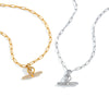 Wholesale Women's Geometric Stainless Steel Pvd Furnace Vacuum Real Gold Plated Necklace Pendant