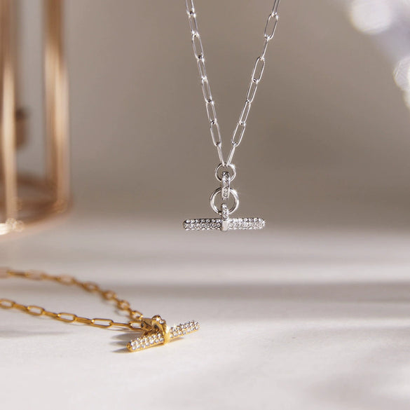 Wholesale Women's Geometric Stainless Steel Pvd Furnace Vacuum Real Gold Plated Necklace Pendant