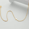 Wholesale Women's Geometric Stainless Steel Real Gold Plated Bracelet With Four Leaf Clover Pendant