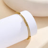 Wholesale Women's Geometric Stainless Steel Real Gold Plated Bracelet With Original Design