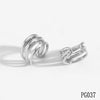 Wholesale Women's Geometric 316 Stainless Steel Real Gold Plated Earrings With Simple Design