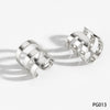 Wholesale Women's Geometric 316 Stainless Steel Real Gold Plated Earrings With Simple Design