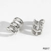Wholesale Women's Geometric 316 Stainless Steel Real Gold Plated Earrings With Simple Design