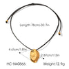 Wholesale Women's Geometric Stainless Steel Real Gold Plated Necklace Accessories