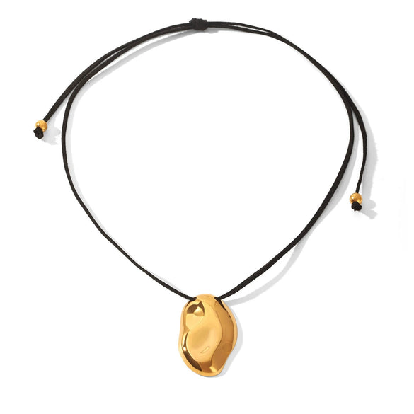 Wholesale Women's Geometric Stainless Steel Real Gold Plated Necklace Accessories