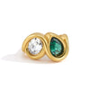 Wholesale Women's Geometric Stainless Steel Ring With Pvd Furnace Vacuum Real Gold Plating