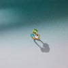 Wholesale Women's Geometric Stainless Steel Ring With Pvd Furnace Vacuum Real Gold Plating