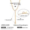 Wholesale Women's Geometric Stainless Steel Snakeshaped Necklace With Vacuum Real Gold Plating