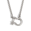 Wholesale Women's Geometric Stainless Steel Vacuum Plated Bracelet And Necklace Set