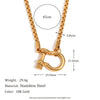 Wholesale Women's Geometric Stainless Steel Vacuum Plated Bracelet And Necklace Set