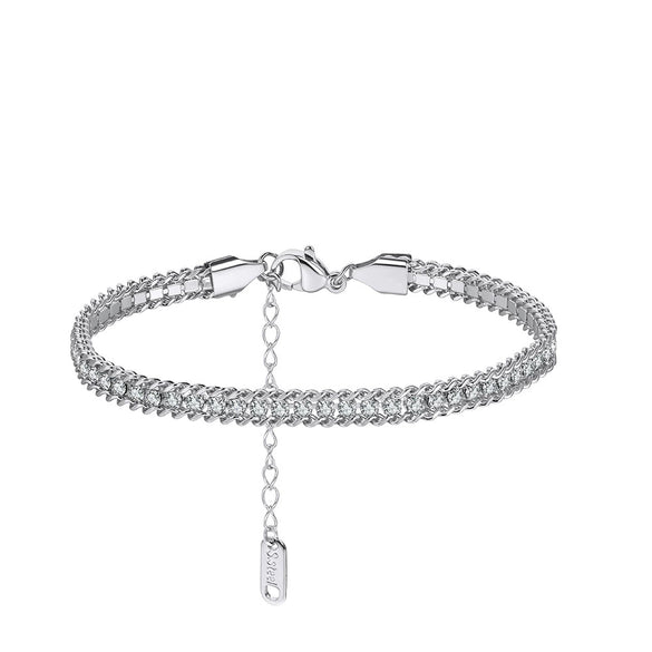 Wholesale Women's Geometric Stainless Steel Vacuum Plated Bracelet Jewelry