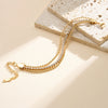 Wholesale Women's Geometric Stainless Steel Vacuum Plated Bracelet