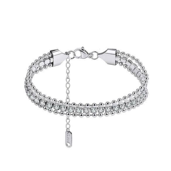 Wholesale Women's Geometric Stainless Steel Vacuum Plated Bracelet