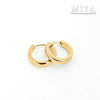 Wholesale Women's Geometric Stainless Steel Vacuum Plated Earrings Simple Ear Clips Niche Minimalist Gold Plated