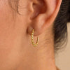 Wholesale Women's Geometric Stainless Steel Vacuum Plated Earrings With Minimalist Style