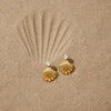 Wholesale Women's Geometric Stainless Steel Vacuum Real Gold Plated Earrings