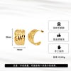 Wholesale Women's Geometric Stainless Steel Vacuum Real Gold Plated Earrings