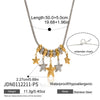 Wholesale Women's Geometric Stainless Steel Vacuum Real Gold Plated Necklace