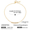 Wholesale Women's Geometric Stainless Steel Vacuum Real Gold Plated Necklace