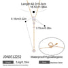 Wholesale Women's Geometric Stainless Steel Yshaped Chain Necklace With Vacuum Real Gold Plating