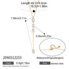 Wholesale Women's Geometric Stainless Steel Yshaped Chain Necklace With Vacuum Real Gold Plating