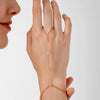 Wholesale Women's Geometric Stainless Steel Zirconencrusted 18K Goldplated Bracelet Ring Jewelry