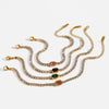 Wholesale Women's Geometric Stainless Steel Zirconia Inlaid 18K Goldplated Bracelet Insstyle Light Luxury Jewelry
