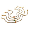 Wholesale Women's Geometric Stainless Steel Zirconia Inlaid 18K Goldplated Bracelet Insstyle Light Luxury Jewelry