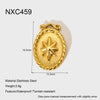 Wholesale Women's Geometric Star Moon Airplane Heart Envelope Pendant Stainless Steel Necklace With 18K Gold Plating And Oshaped Chain