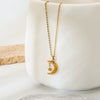 Wholesale Women's Geometric Star Moon Airplane Heart Envelope Pendant Stainless Steel Necklace With 18K Gold Plating And Oshaped Chain