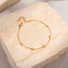 Wholesale Women's Geometric Starfish Stainless Steel Anklet Jewelry Light Luxury Exquisite Fashion
