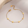 Wholesale Women's Geometric Starfish Stainless Steel Anklet Jewelry Light Luxury Exquisite Fashion