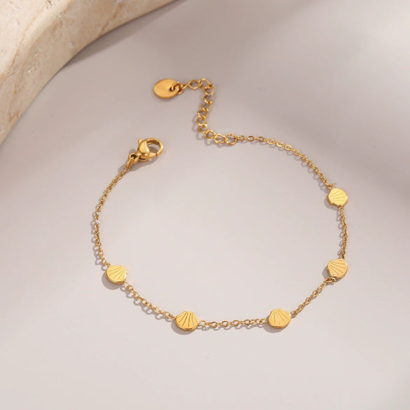 Wholesale Women's Geometric Starfish Stainless Steel Anklet Jewelry Light Luxury Exquisite Fashion