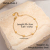 Wholesale Women's Geometric Starfish Stainless Steel Anklet Jewelry Light Luxury Exquisite Fashion