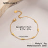 Wholesale Women's Geometric Starfish Stainless Steel Anklet Jewelry Light Luxury Exquisite Fashion